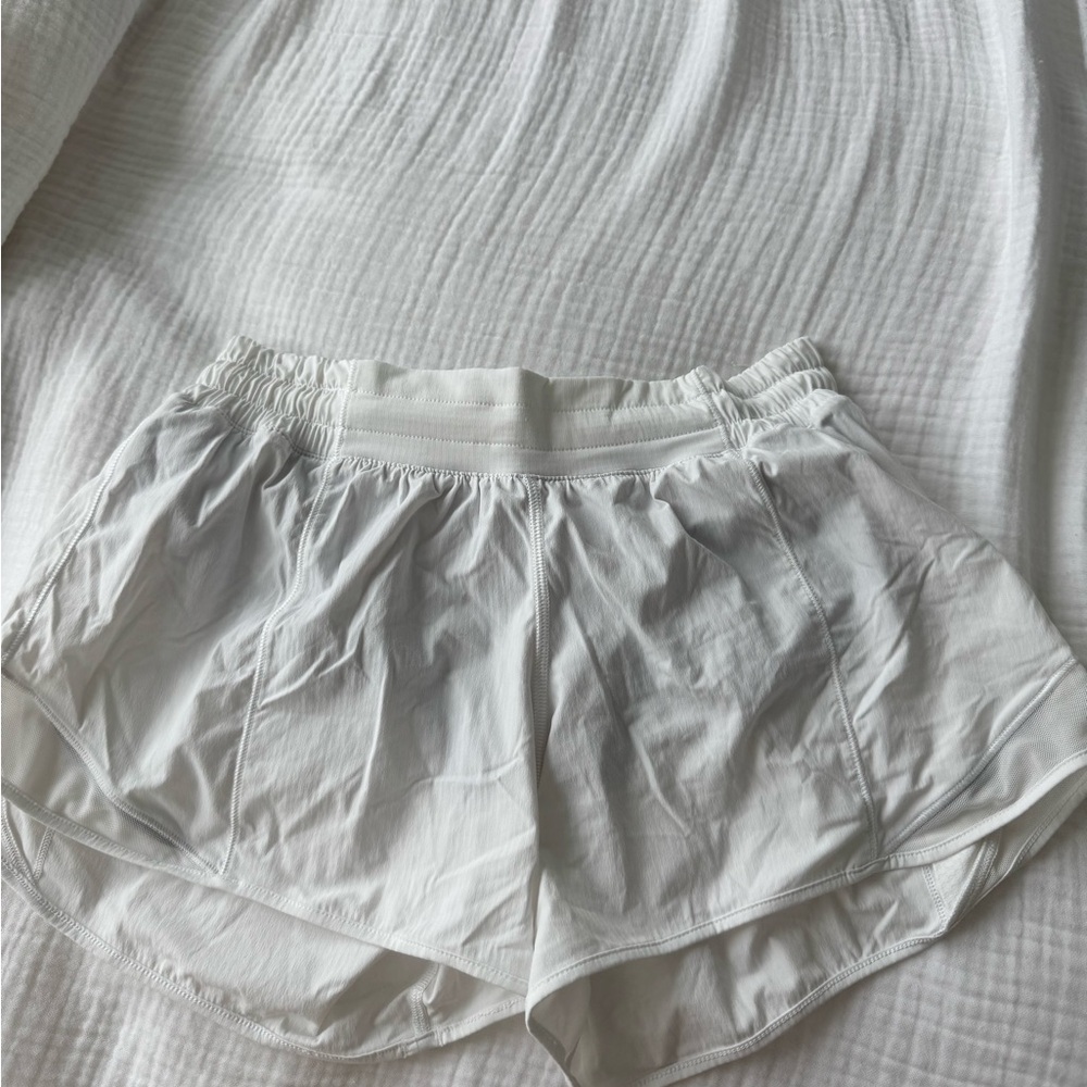 Lululemon White Hotty Hot Shorts